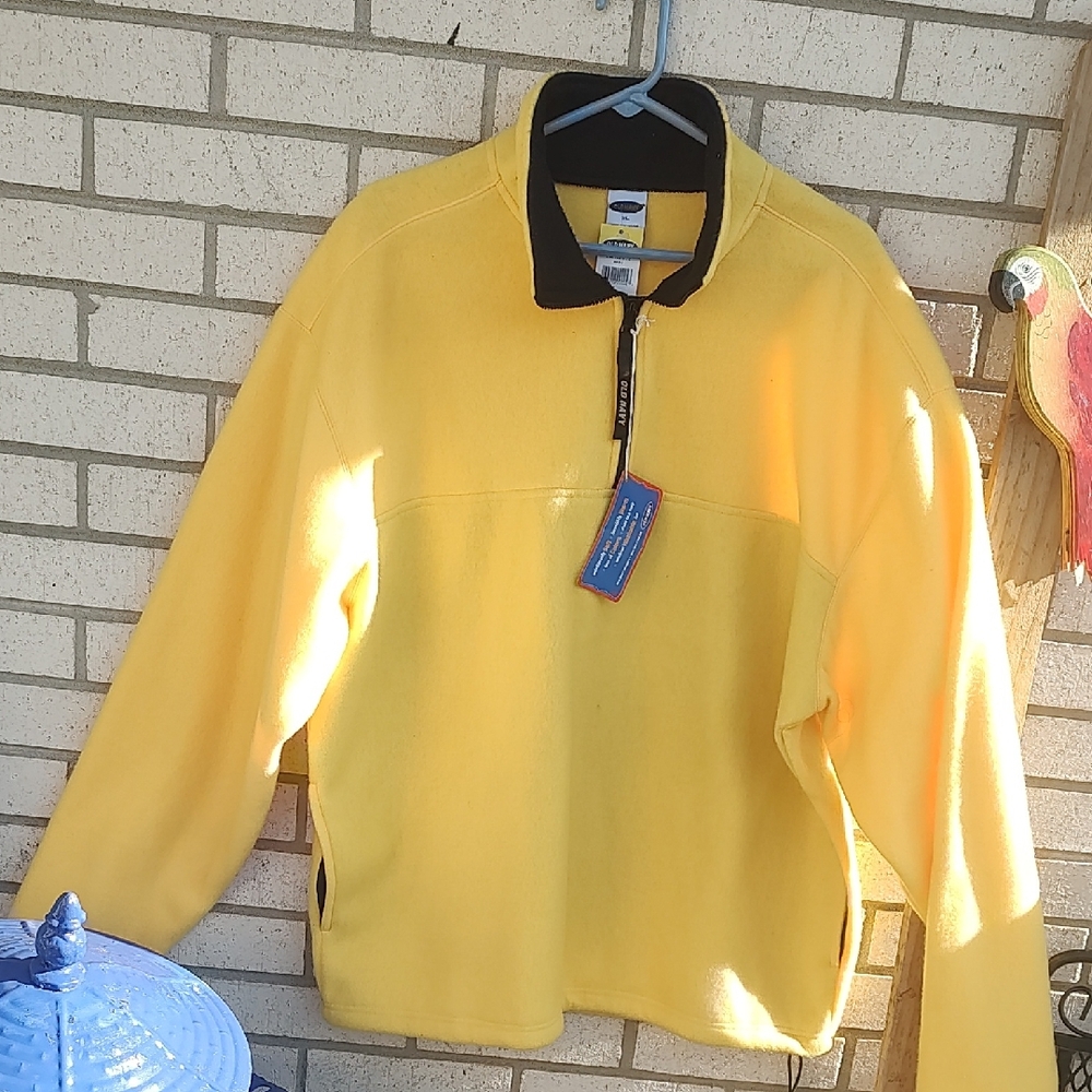 Old Navy Sunburst Yellow Fleece with Black Trim
